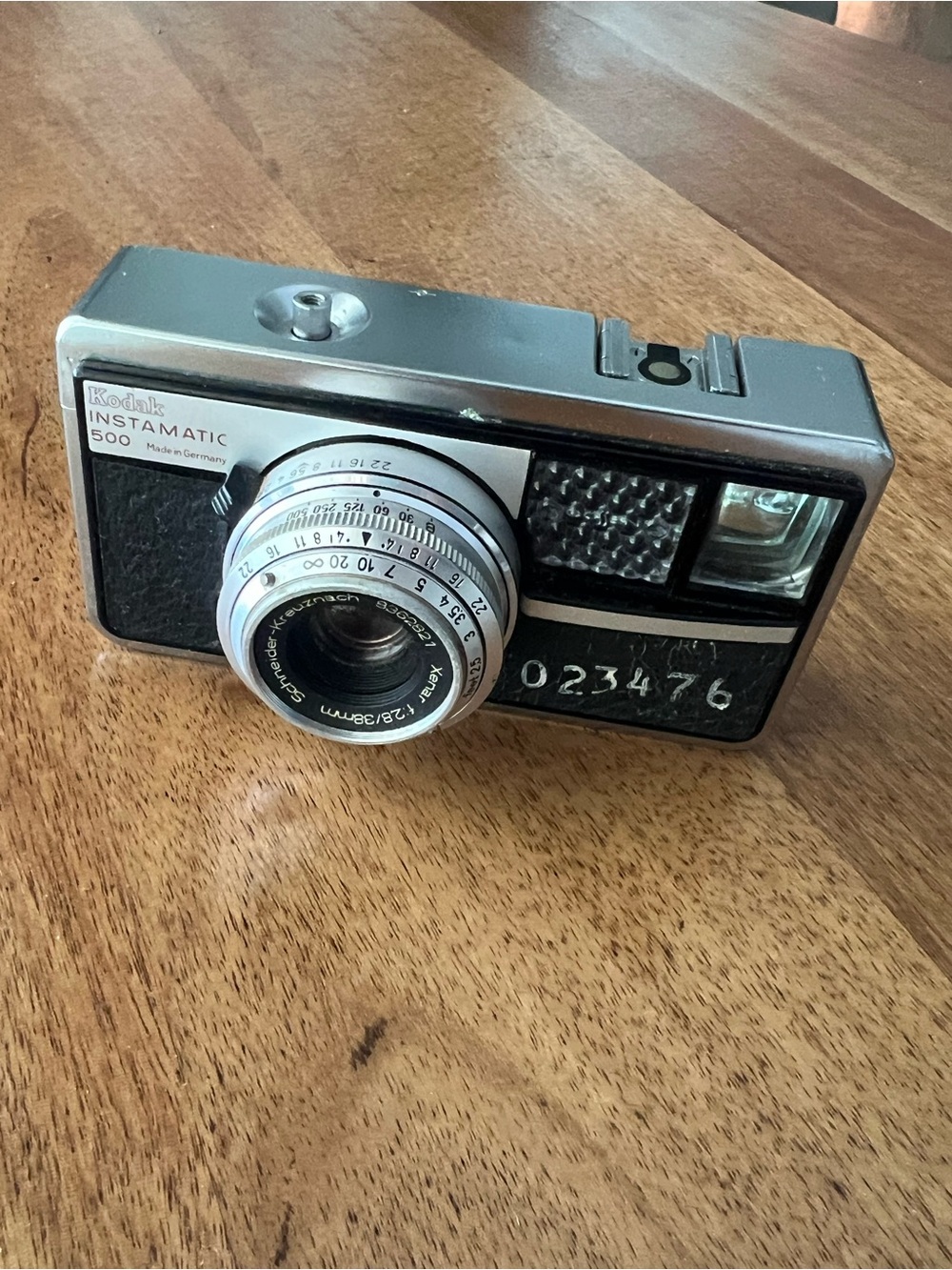 Vintage 60s Kodak Instamatic 500 Camera in Black and Silver
